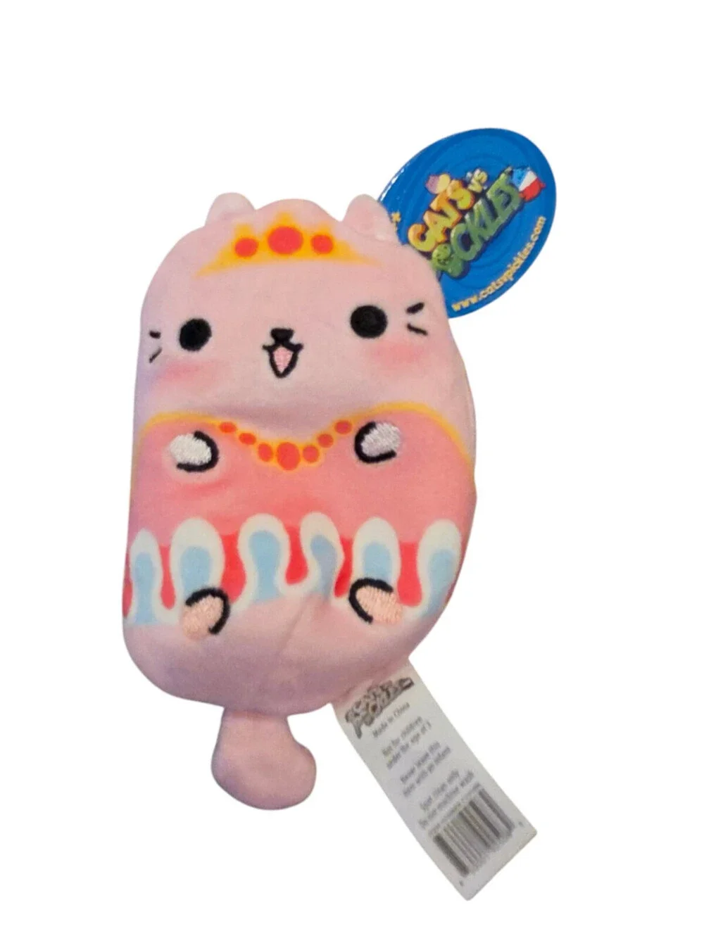 Cats vs Pickles TIARA Plush Bean Bag Cat TagsTactile Fidget Purple Series 192